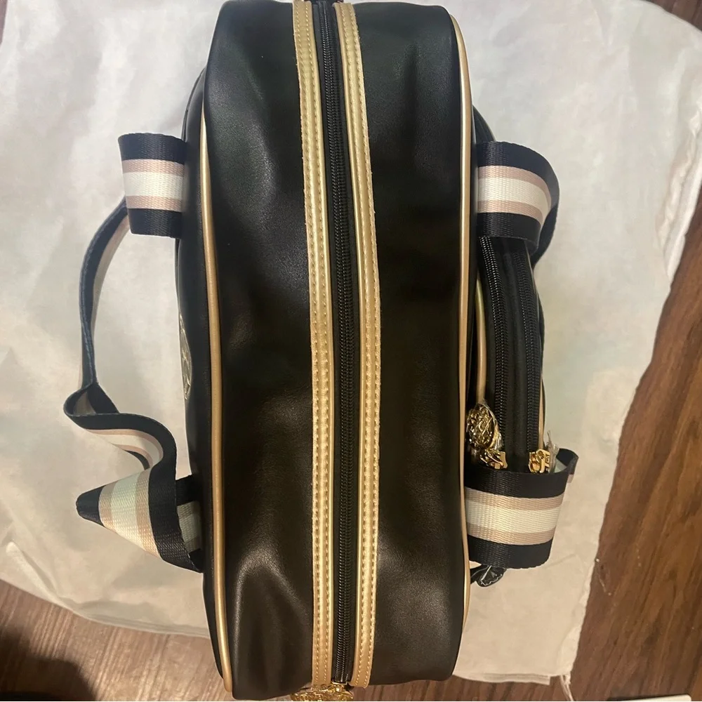 The Emily pickle ball bag by Ameliora Elegant Black Woven Tote Bag - Picture 4 of 9